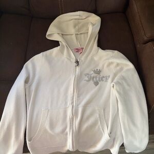 Juicy Couture  White Hoodie Small
